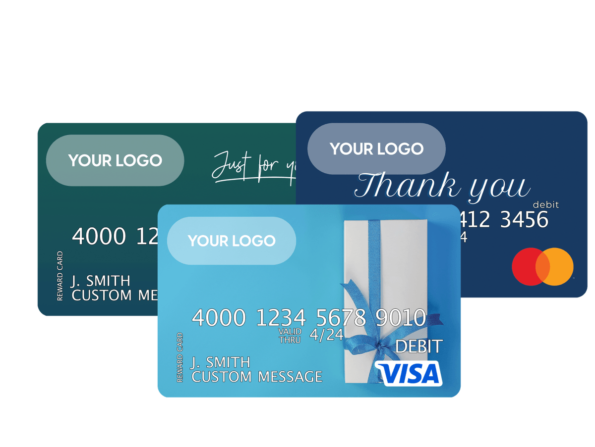 Three your logo gift cards