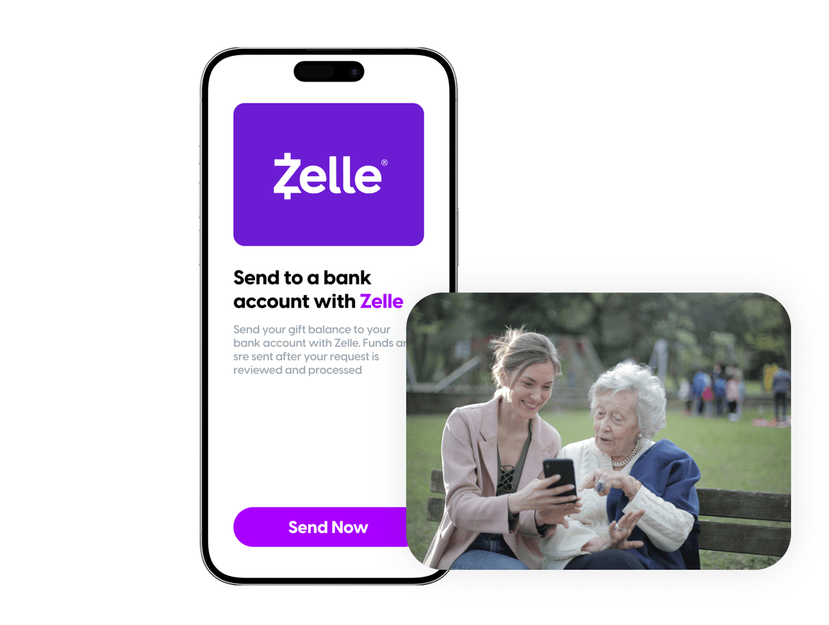 Zelle app with women texting